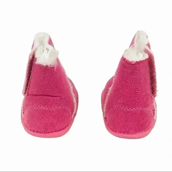 RILEYROOS BABY BOOTS 3-6 MONTHS HOT PINK SUEDE NEW IN BOX COZY WALKERS - Picture 8 of 16